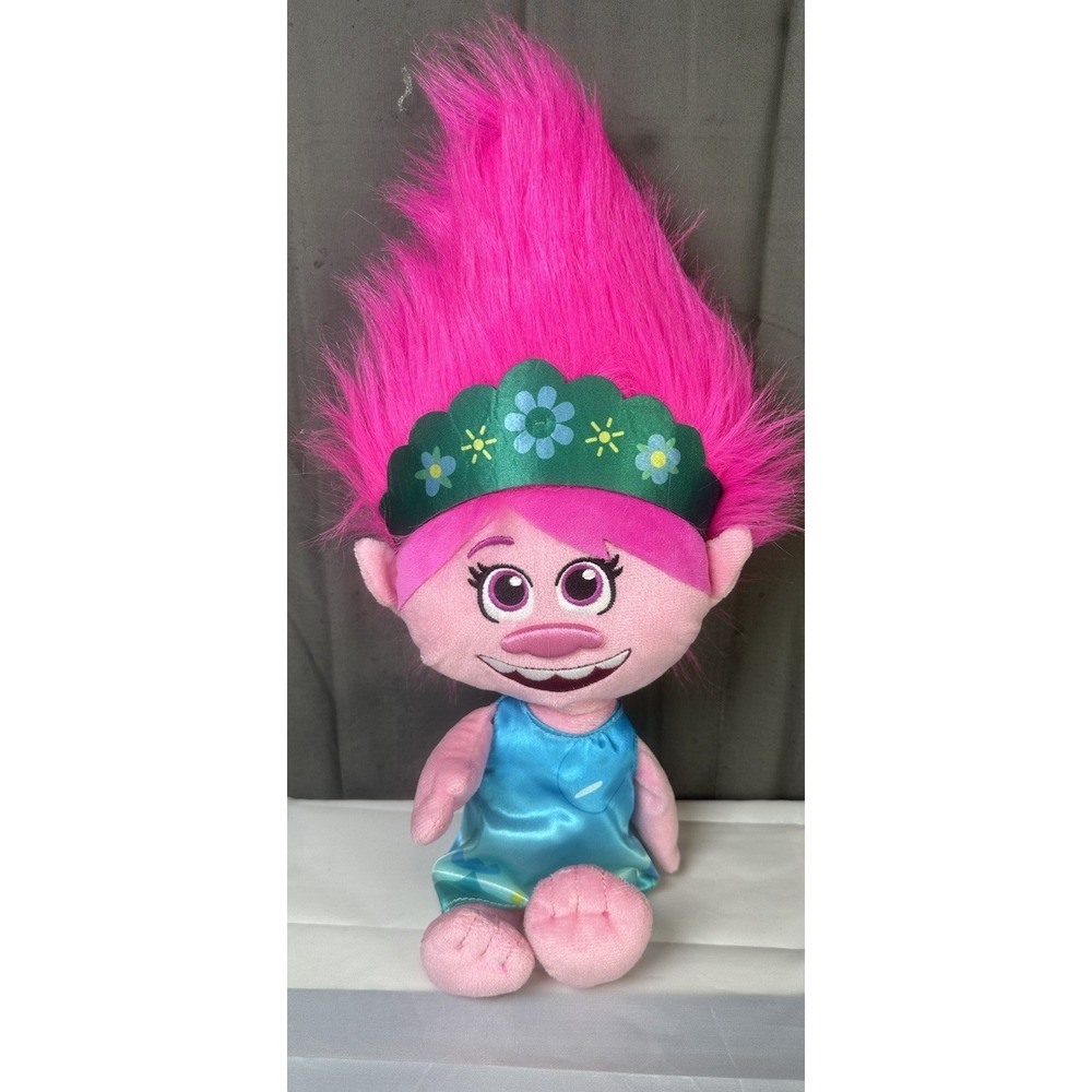 18" Princess Poppy TROLLS World‎ Tour DreamWorks 2020 Plush Pink Troll Character